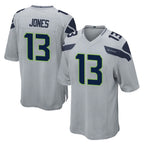 Johmsee S.Seahawks #13 Ernest Jones IV Player Gray Home Game Stitched Jerseys