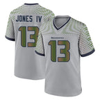 Johmsee S.Seahawks #13 Ernest Jones IV Player Grey 2025 Rivalries Collection Home Game Stitched Jerseys