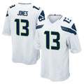 Johmsee S.Seahawks #13 Ernest Jones IV Player White Home Game Stitched Jerseys