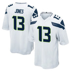 Johmsee S.Seahawks #13 Ernest Jones IV Player White Home Game Stitched Jerseys
