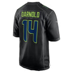 Johmsee S.Seahawks #14 Sam Darnold Black Fashion Game Stitched Jerseys