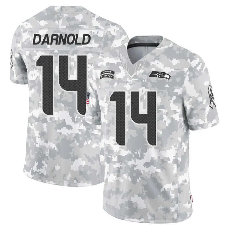 Johmsee S.Seahawks #14 Sam Darnold Player Arctic Camo Salute to Service Limited Football Jerseys