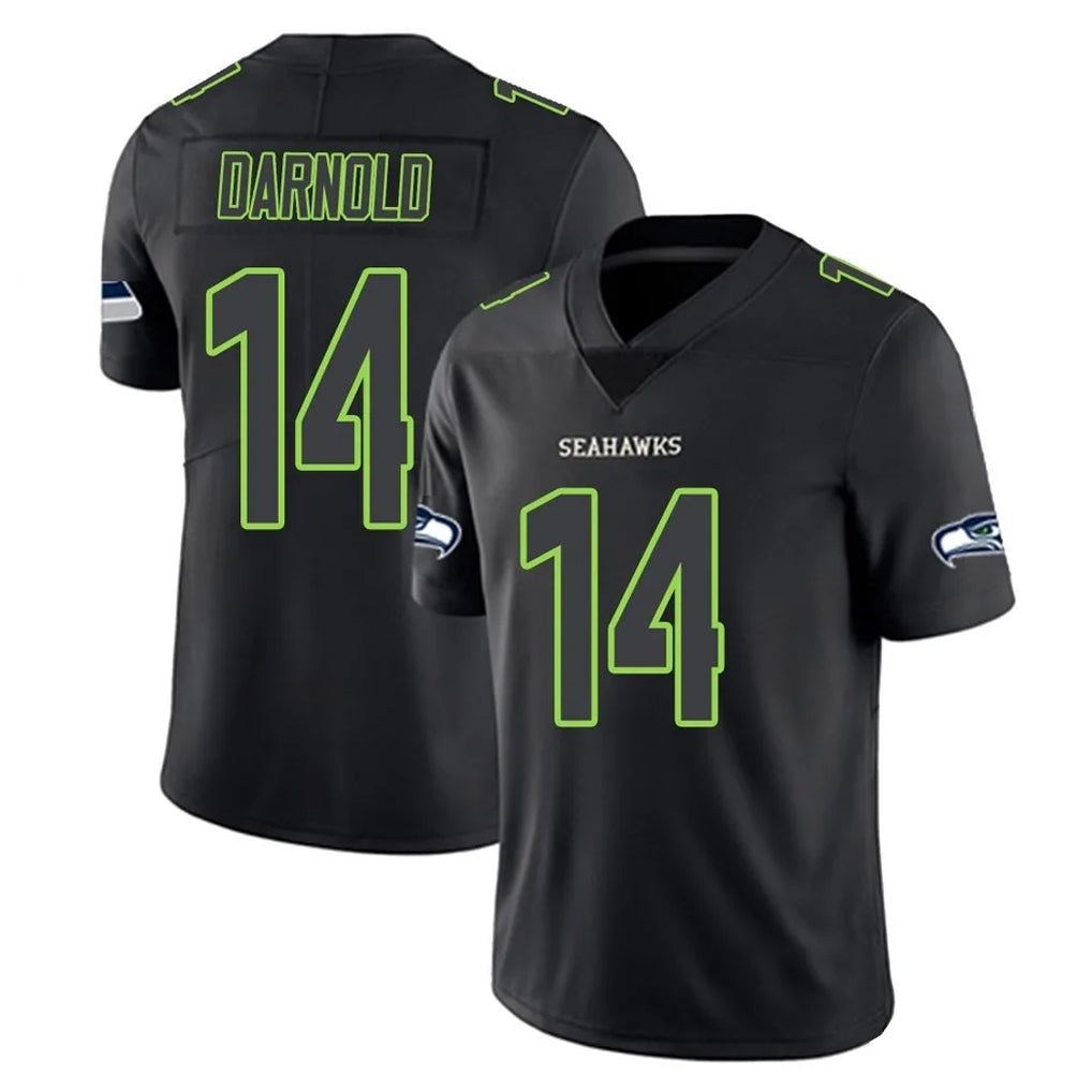 Johmsee S.Seahawks #14 Sam Darnold Player Black Impact Limited Home Game Stitched Jerseys