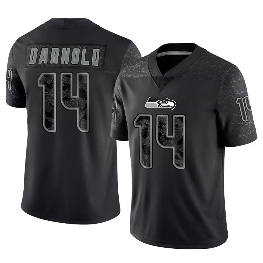 Johmsee S.Seahawks #14 Sam Darnold Player Black RFLCTV Limited Football Jerseys