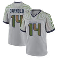 Johmsee S.Seahawks #14 Sam Darnold Player Grey 2025 Rivalries Collection Home Game Stitched Jerseys