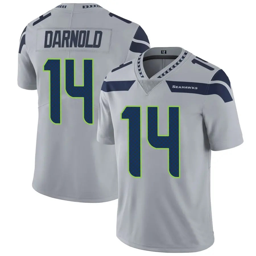 Johmsee S.Seahawks #14 Sam Darnold Player Grey Vapor Limited Football Jerseys