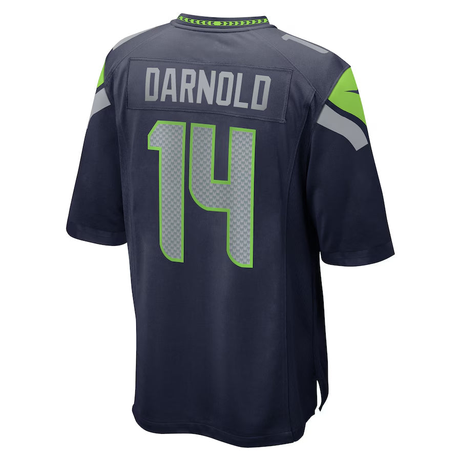 Johmsee S.Seahawks #14 Sam Darnold Player Navy Home Game Football Jerseys