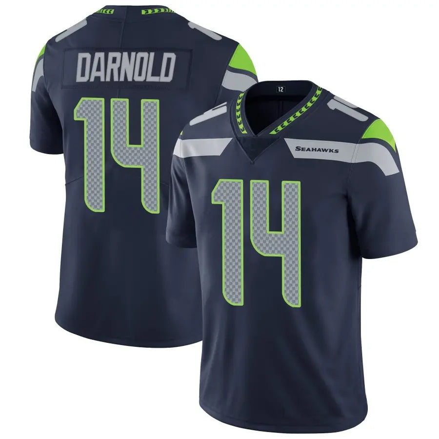 Johmsee S.Seahawks #14 Sam Darnold Player Navy Vapor Limited Football Jerseys