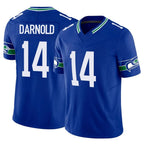 Johmsee S.Seahawks #14 Sam Darnold Player Royal Limited Throwback Vapor F.U.S.E. Home Game Stitched Jerseys