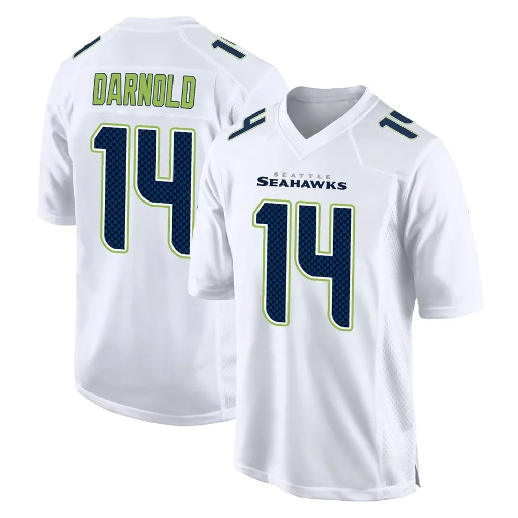 Johmsee S.Seahawks #14 Sam Darnold Player White Tundra Fashion Home Game Stitched Jerseys