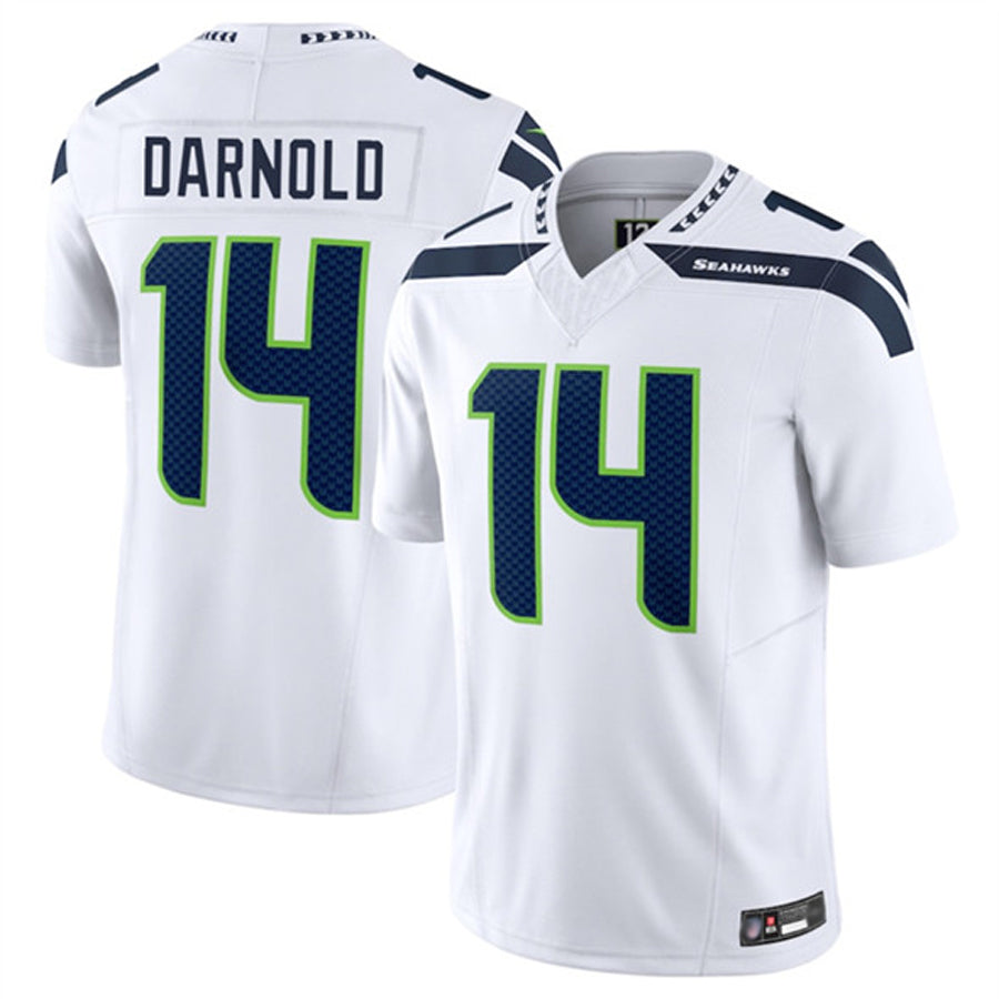 Johmsee S.Seahawks #14 Sam Darnold Player White Vapor F.U.S.E. Limited Football Jerseys