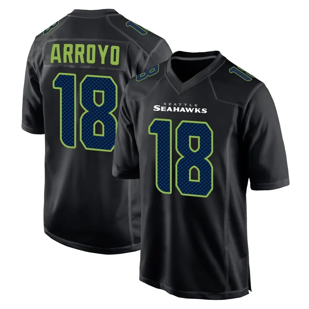Johmsee S.Seahawks #18 Elijah Arroyo Player Black Limited Fashion Home Game Stitched Jerseys