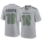Johmsee S.Seahawks #18 Elijah Arroyo Player Gray Atmosphere Fashion Home Game Stitched Jerseys