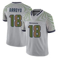 Johmsee S.Seahawks #18 Elijah Arroyo Player Grey Limited 2025 Rivalries Collection Home Game Stitched Jerseys
