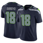 Johmsee S.Seahawks #18 Elijah Arroyo Player Navy Limited Vapor F.U.S.E. Home Game Stitched Jerseys