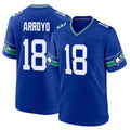 Johmsee S.Seahawks #18 Elijah Arroyo Player Royal Throwback Home Game Stitched Jerseys