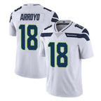 Johmsee S.Seahawks #18 Elijah Arroyo Player White Limited Vapor Untouchable Home Game Stitched Jerseys