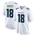 Johmsee S.Seahawks #18 Elijah Arroyo Player White Tundra Fashion Home Game Stitched Jerseys