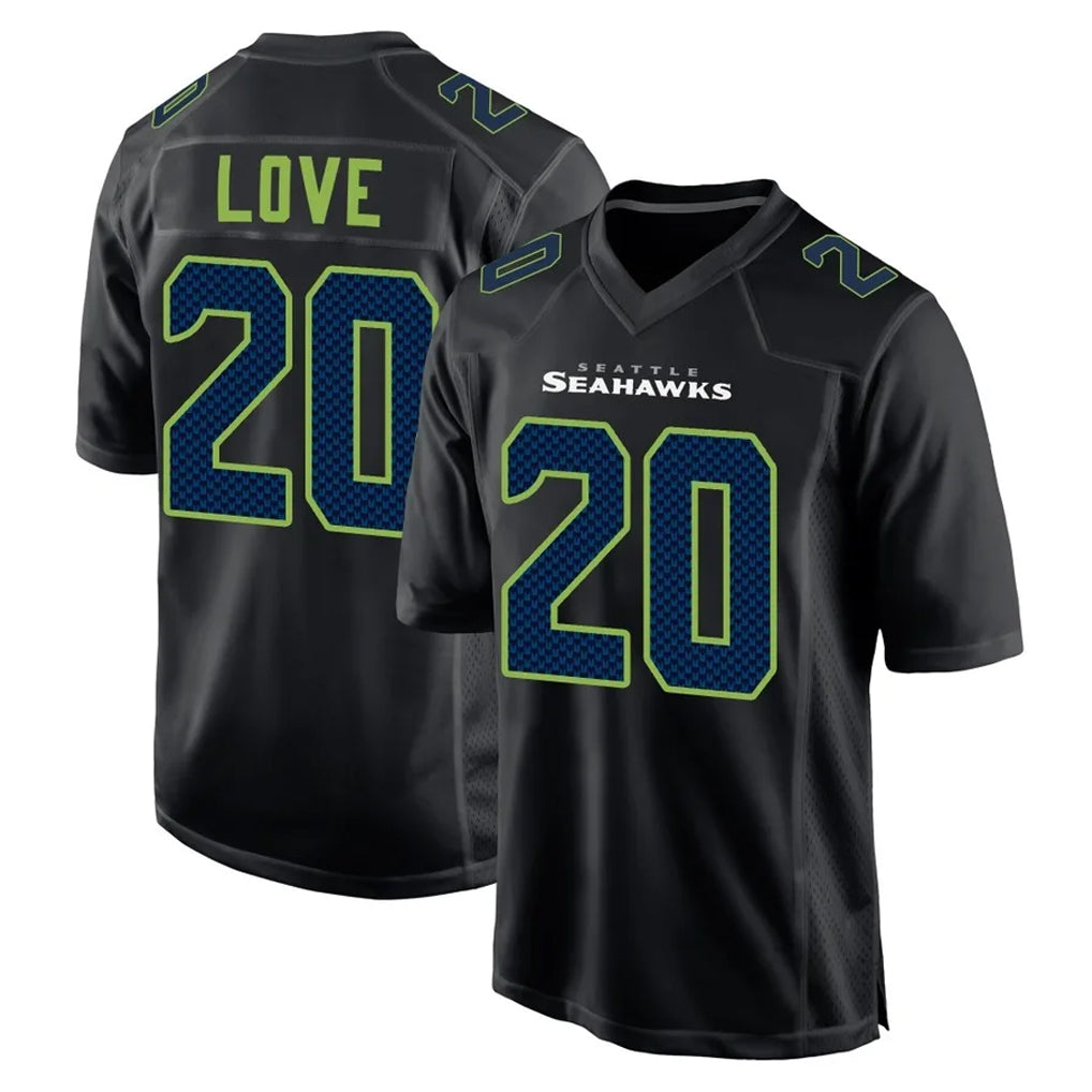 Johmsee S.Seahawks #20 Julian Love Player Black Limited Fashion Home Game Stitched Jerseys