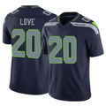 Johmsee S.Seahawks #20 Julian Love Player Navy Limited Vapor F.U.S.E. Home Game Stitched Jerseys