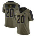 Johmsee S.Seahawks #20 Julian Love Player Olive Salute To Service Limited Game Stitched Jerseys