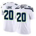 Johmsee S.Seahawks #20 Julian Love Player White Limited Vapor F.U.S.E. Home Game Stitched Jerseys