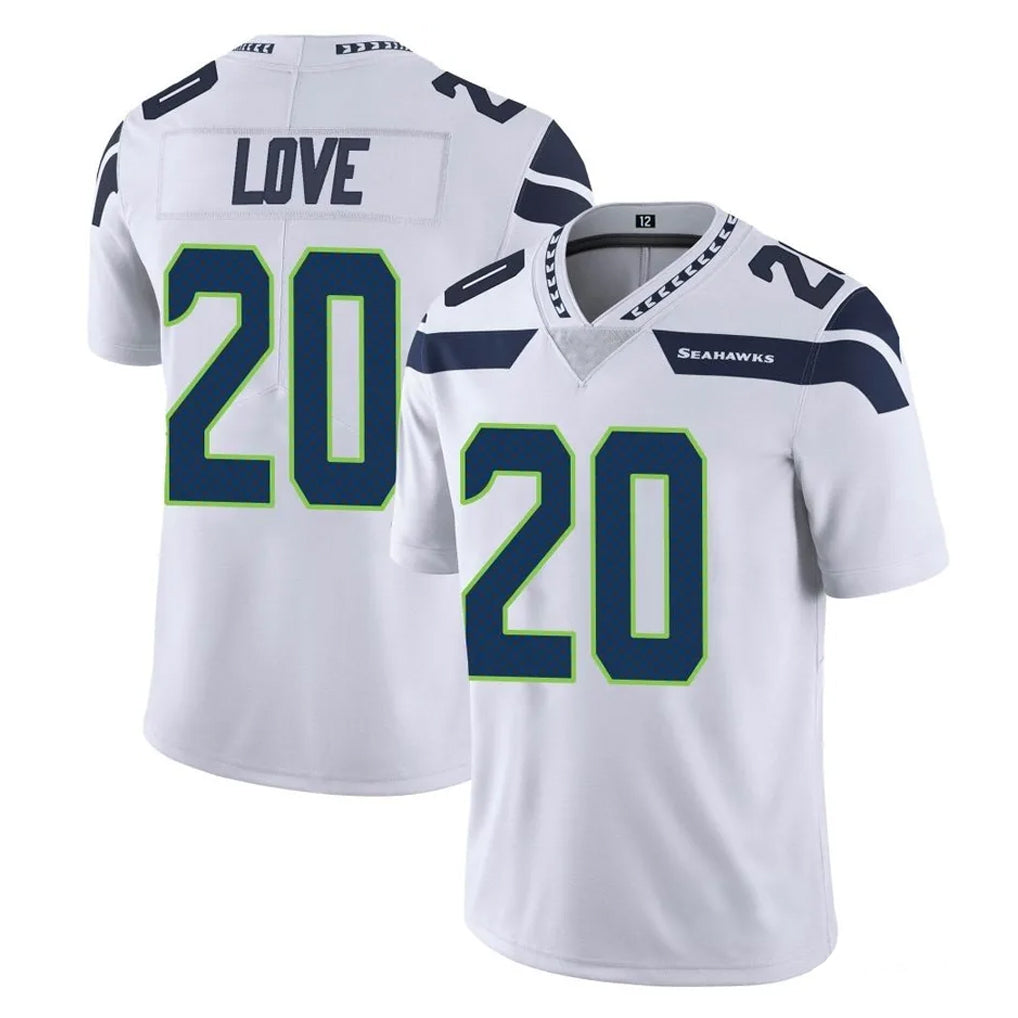 Johmsee S.Seahawks #20 Julian Love Player White Limited Vapor Untouchable Home Game Stitched Jerseys