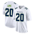 Johmsee S.Seahawks #20 Julian Love Player White Tundra Fashion Home Game Stitched Jerseys