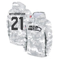 Johmsee S.Seahawks #21 Devon Witherspoon Player Arctic Camo Limited Salute to Service Pullover Hoodies Game Stitched Jerseys