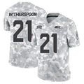Johmsee S.Seahawks #21 Devon Witherspoon Player Arctic Camo Salute to Service Limited Stitched Jerseys