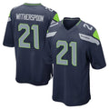 Johmsee S.Seahawks #21 Devon Witherspoon Player Navy Home Game Stitched Jerseys