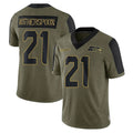 Johmsee S.Seahawks #21 Devon Witherspoon Player Olive Salute To Service Limited Game Stitched Jerseys