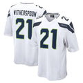 Johmsee S.Seahawks #21 Devon Witherspoon Player White Home Game Stitched Jerseys