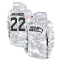 Johmsee S.Seahawks #22 Rashid Shaheed Player Arctic Camo Limited Salute to Service Pullover Hoodies Game Stitched Jerseys