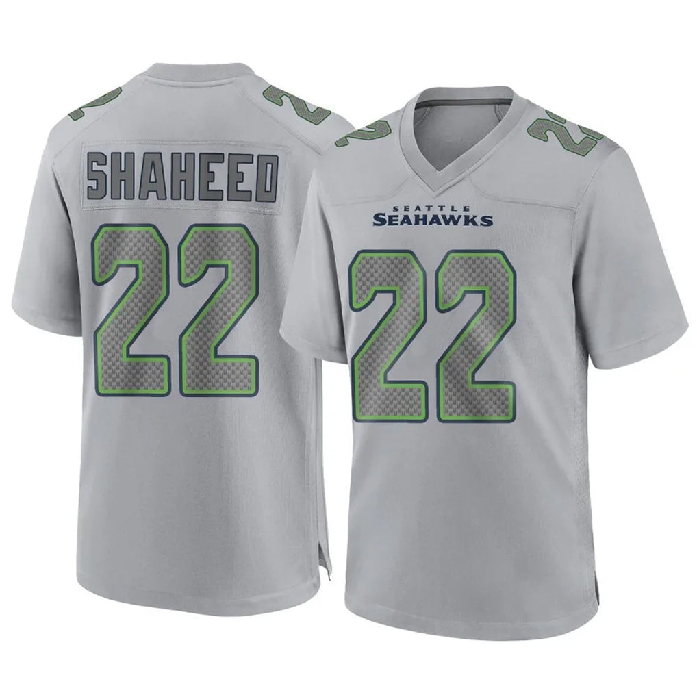 Johmsee S.Seahawks #22 Rashid Shaheed Player Gray Atmosphere Fashion Home Game Stitched Jerseys
