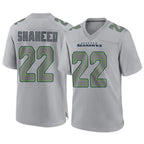 Johmsee S.Seahawks #22 Rashid Shaheed Player Gray Atmosphere Fashion Home Game Stitched Jerseys
