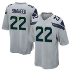 Johmsee S.Seahawks #22 Rashid Shaheed Player Gray Home Game Stitched Jerseys