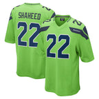 Johmsee S.Seahawks #22 Rashid Shaheed Player Green Home Game Stitched Jerseys