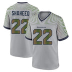 Johmsee S.Seahawks #22 Rashid Shaheed Player Grey 2025 Rivalries Collection Home Game Stitched Jerseys