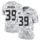 Johmsee S.Seahawks #39 Ty Okada Player Arctic Camo Limited Salute To Service Home Game Stitched Jerseys