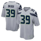 Johmsee S.Seahawks #39 Ty Okada Player Gray Home Game Stitched Jerseys