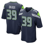 Johmsee S.Seahawks #39 Ty Okada Player Navy Home Game Stitched Jerseys