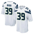 Johmsee S.Seahawks #39 Ty Okada Player White Home Game Stitched Jerseys