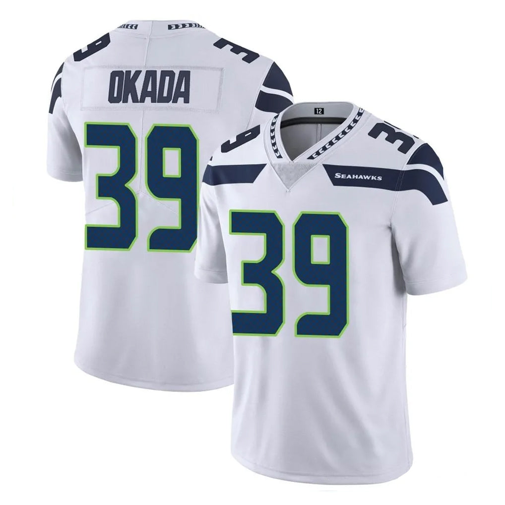Johmsee S.Seahawks #39 Ty Okada Player White Limited Vapor Untouchable Home Game Stitched Jerseys