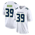 Johmsee S.Seahawks #39 Ty Okada Player White Tundra Fashion Home Game Stitched Jerseys