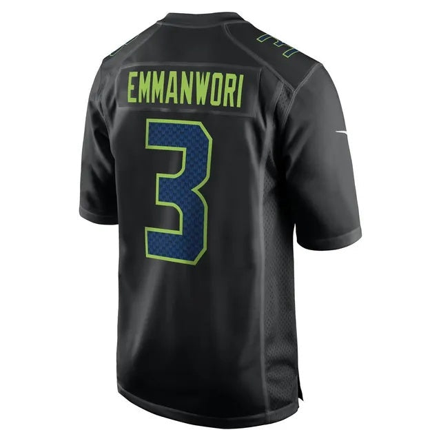 Johmsee S.Seahawks #3 Nick Emmanwori Black Fashion Game Stitched Jerseys