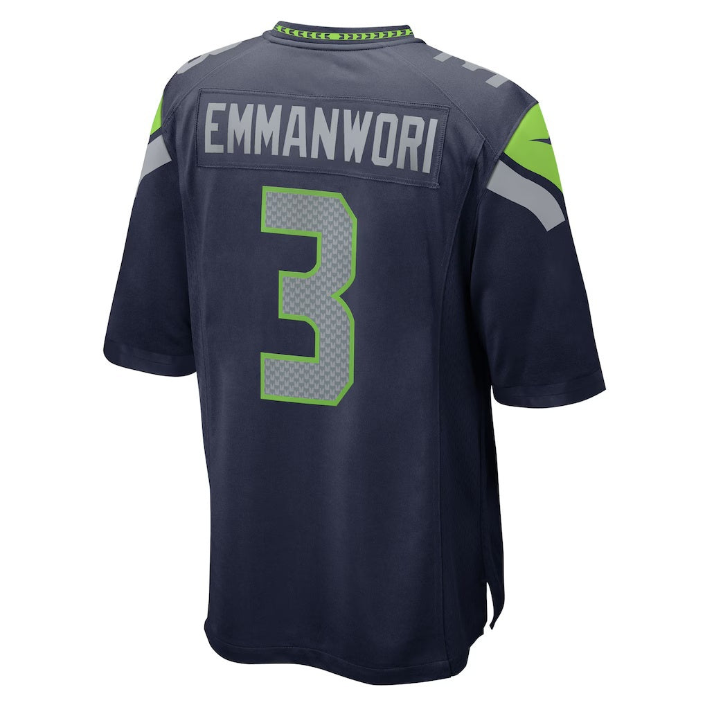 Johmsee S.Seahawks #3 Nick Emmanwori College Navy Team Game Stitched Jersey