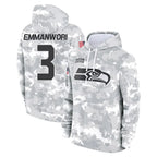 Johmsee S.Seahawks #3 Nick Emmanwori Player Arctic Camo Limited Salute to Service Pullover Hoodies Game Stitched Jerseys