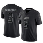 Johmsee S.Seahawks #3 Nick Emmanwori Player Black RFLCTV Limited Football Jerseys