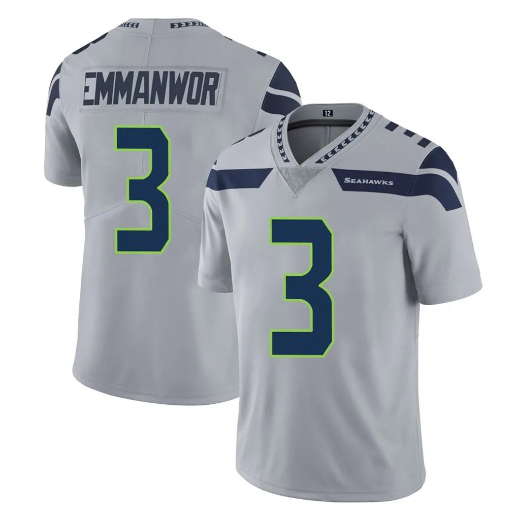 Johmsee S.Seahawks #3 Nick Emmanwori Player Gray Limited Vapor Untouchable Home Game Stitched Jerseys